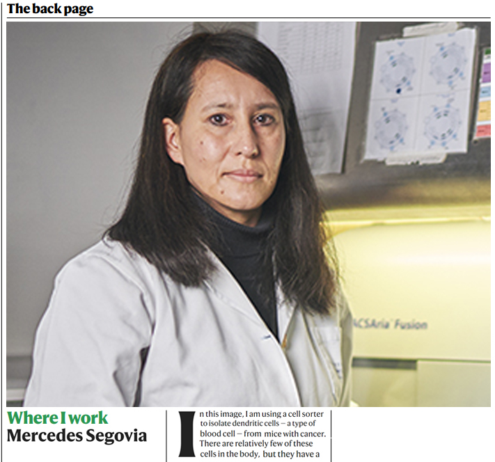 Estudios de Mercedes Segovia en tratamientos que combaten el cáncer son destacados por Nature
