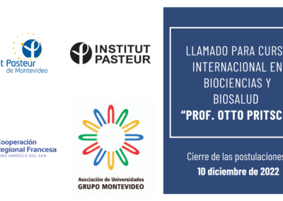 Llamado para curso internacional en biociencias y biosalud “Prof. Otto Pritsch”