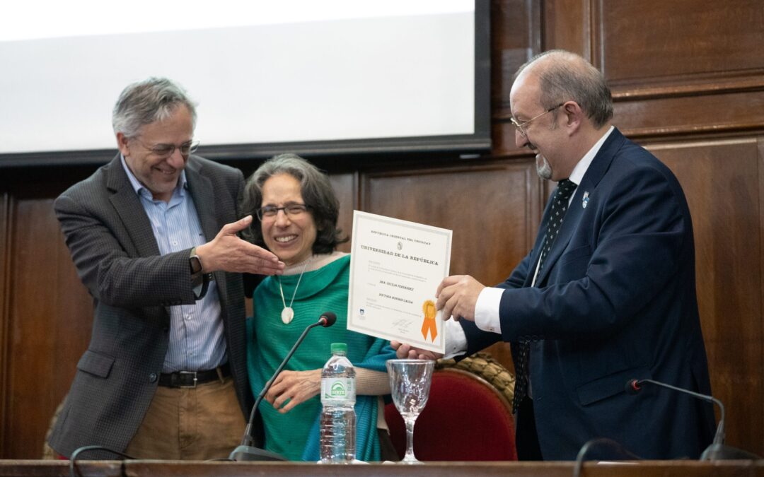 Cecilia Fernández recibió el título Doctor Honoris Causa