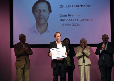 Luis Barbeito ganó el Gran Premio Nacional de Ciencias 2024